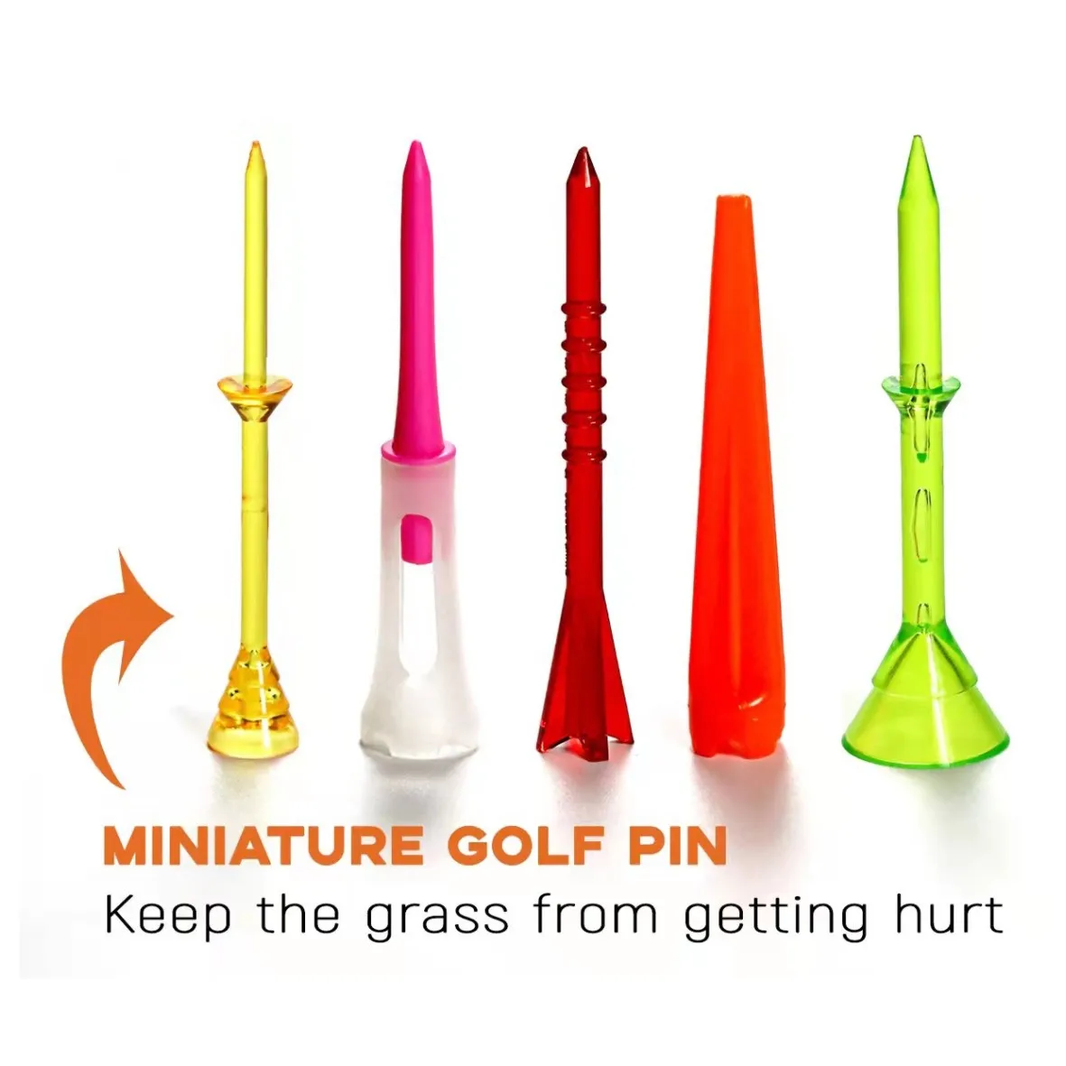 50 шт. супертонких и низкого сопротивления гольф-ти 83 мм высокого качества, набор из пластиковых ти, неразрушимый