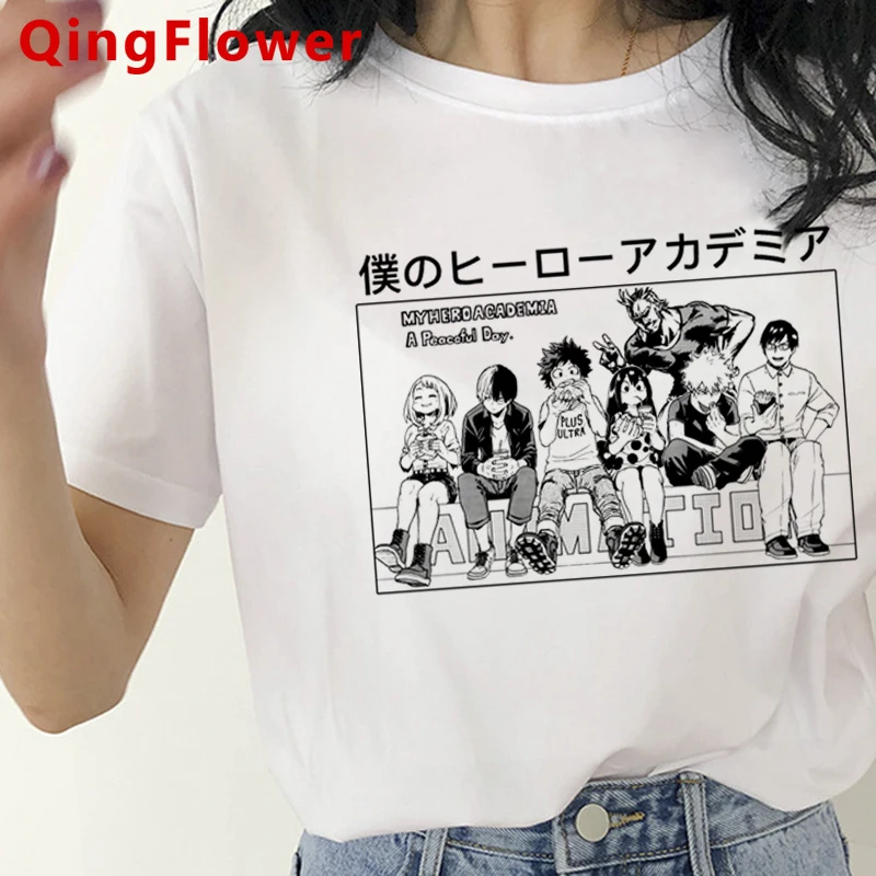 

Женская футболка My Hero Academia, в стиле Харадзюку, с рисунком