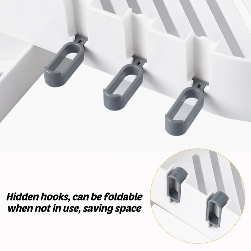 

Toilet Rack Wall-Mounted Bathroom Perforated Rotating Storage Rack Toilet Wall Vanity Storage Rack