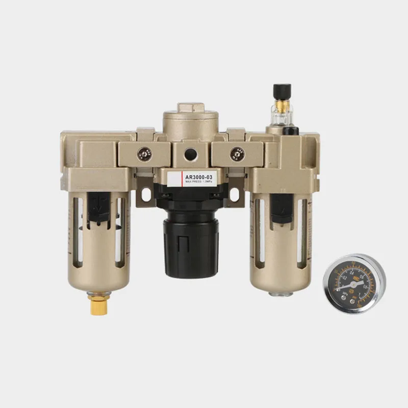 

AC4000-4 Pneumatic Air Filter Regulator Lubricator Combination Oil-water separator air source treatment air compressor