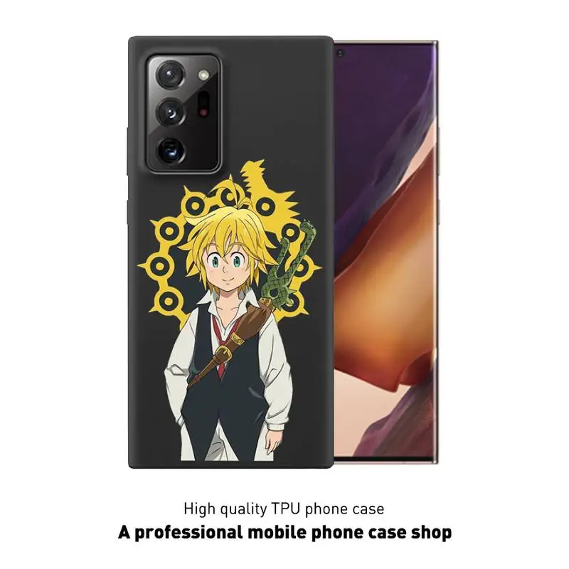 

Seven Deadly Sins Meliodas Phone Case Black Cover For Samsung S5 6 6Edge 7 8 9 10 10E 10Plus 20 20lite 20Ultra Cases