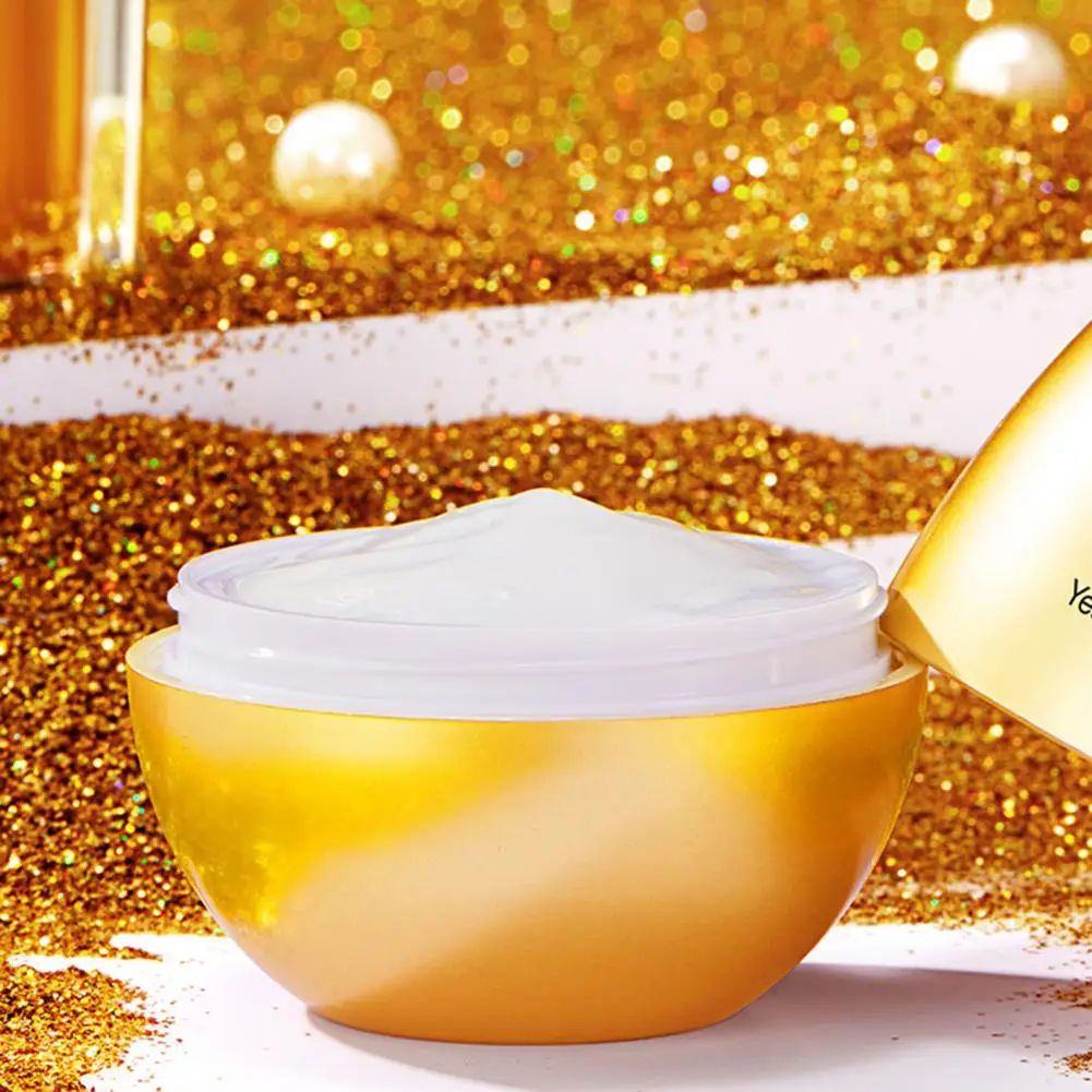 

Gold Egg Yeast Collagen Masks 30ML Face Cream Smooth Nourishing Light Yeast Moisturizing Face Masque Pores Solid Masks Skin Care