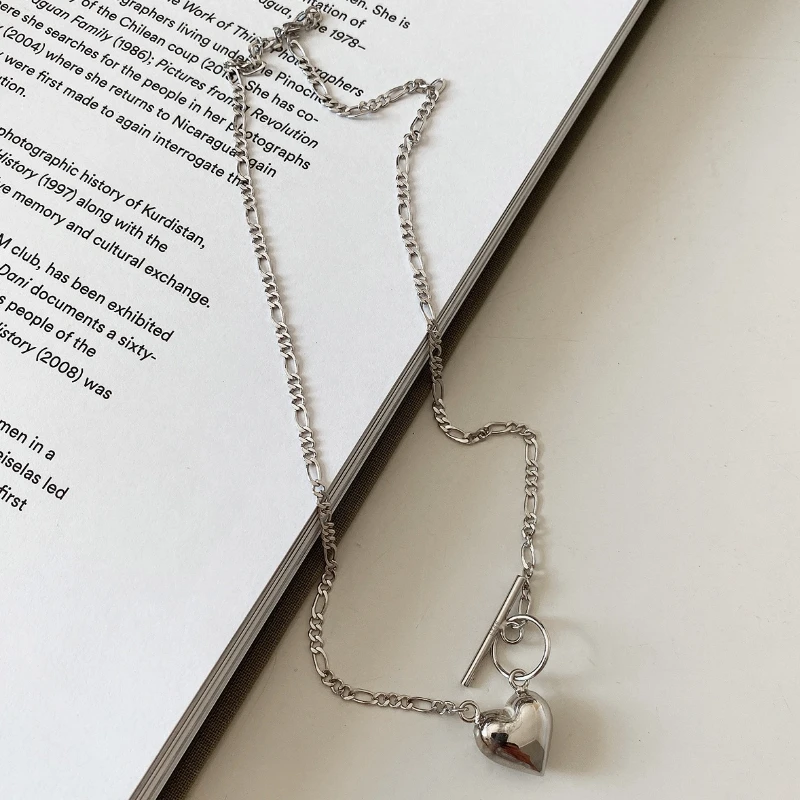 

925 Sterling Silver Heart Pendant Necklace High Quality Snake Chain Gold Necklace for Women Elegant Fine Jewelry Charm