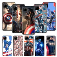 avengers captain america for oppo realme c2 c3 c11 c15 c17 x2 x3 x7 xt narzo 20 superzoom pro black phone case