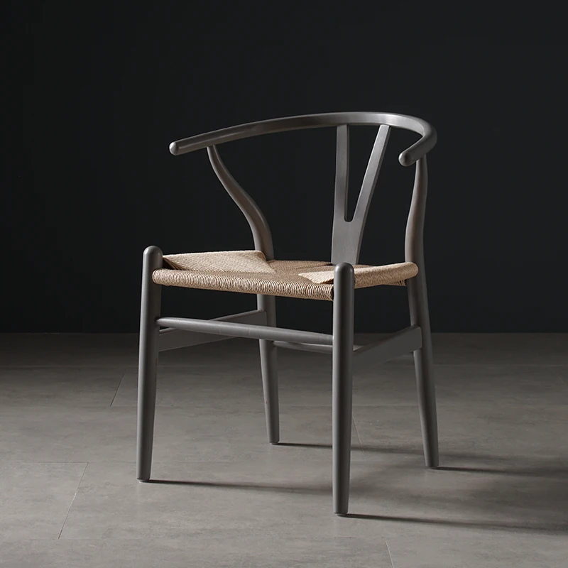 Современный стул Wishbone турбина Ханса Вегнера из массива бука обеденный мебель