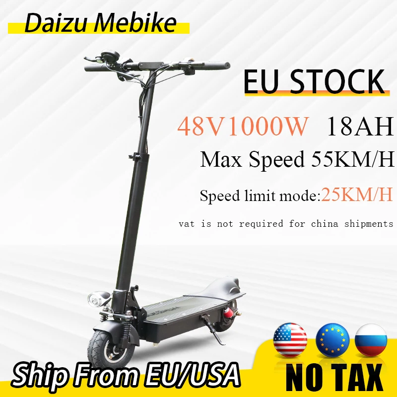 

1000w Powerful Electric Scooter trotinette électrique Max Speed 80km/h Electric Scooters Adults No VAT Choose China Warehouse