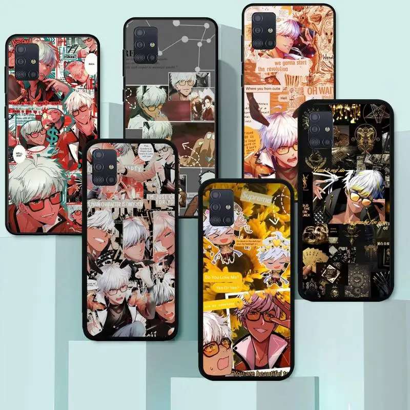 

Anime Obey Me Mammon Phone Case TPU For Samsung S6 S7 S8 S9 S10 plus S20 S21 S30Ultrs Fundas Cover