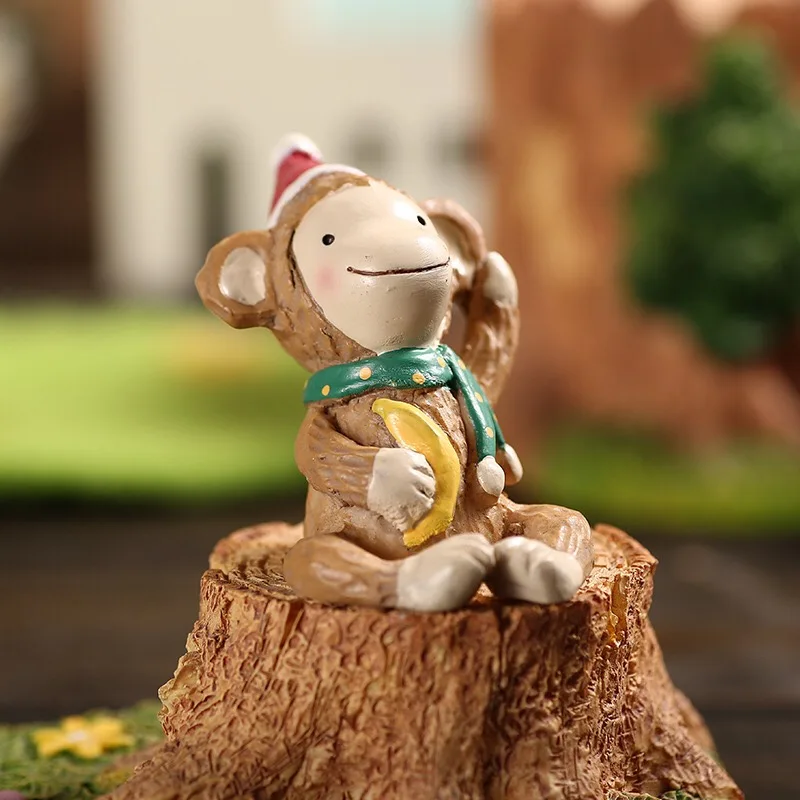 Рождественские подарки миниатюрная Статуэтка из смолы мини-фигурки статуэтка