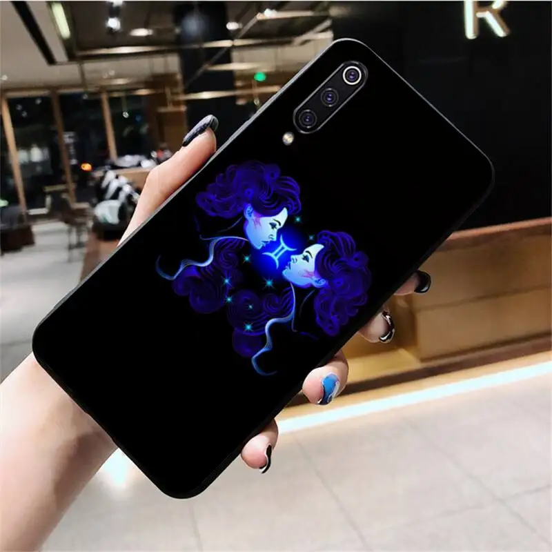Чехол-накладка для Huawei Nova 6se 7 7pro 7se honor 7A 8A 7C Prime2019 12 знаков зодиака созвездие черный