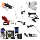 Пуля с электрическим током, Анальная пробка, импульсный вибратор, электророзетка, мужское кольцо целомудрия, зажимы для сосков, БДСМ, медицинская секс-игрушка