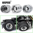 AXSPEED 4 шт. металлический замок из сплава, ступицы задних колес для Tamiya 114 RC, буксировочный прицеп, трактор, грузовик, Man R620, обновленные детали