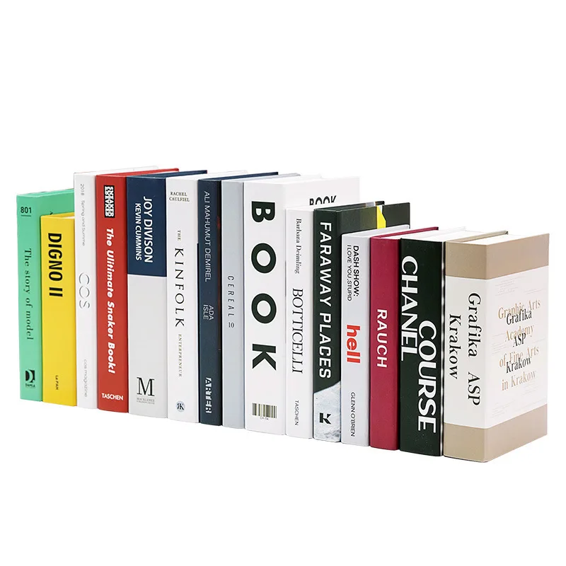 Модная поддельная книга украшение Простой Современный английский имитационный