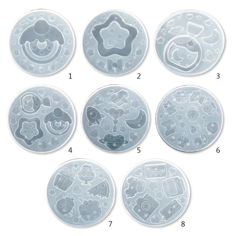 

Cute Universe Quicksand Epoxy Resin Mold Pendant Silicone Mould DIY Crafts Jewelry Decorations Casting Tool