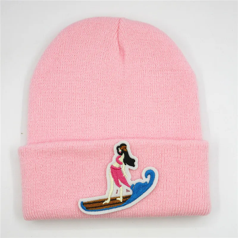 

beautiful women embroidery Thicken knitted hat winter warm hat Skullies cap beanie hat for men and women 368