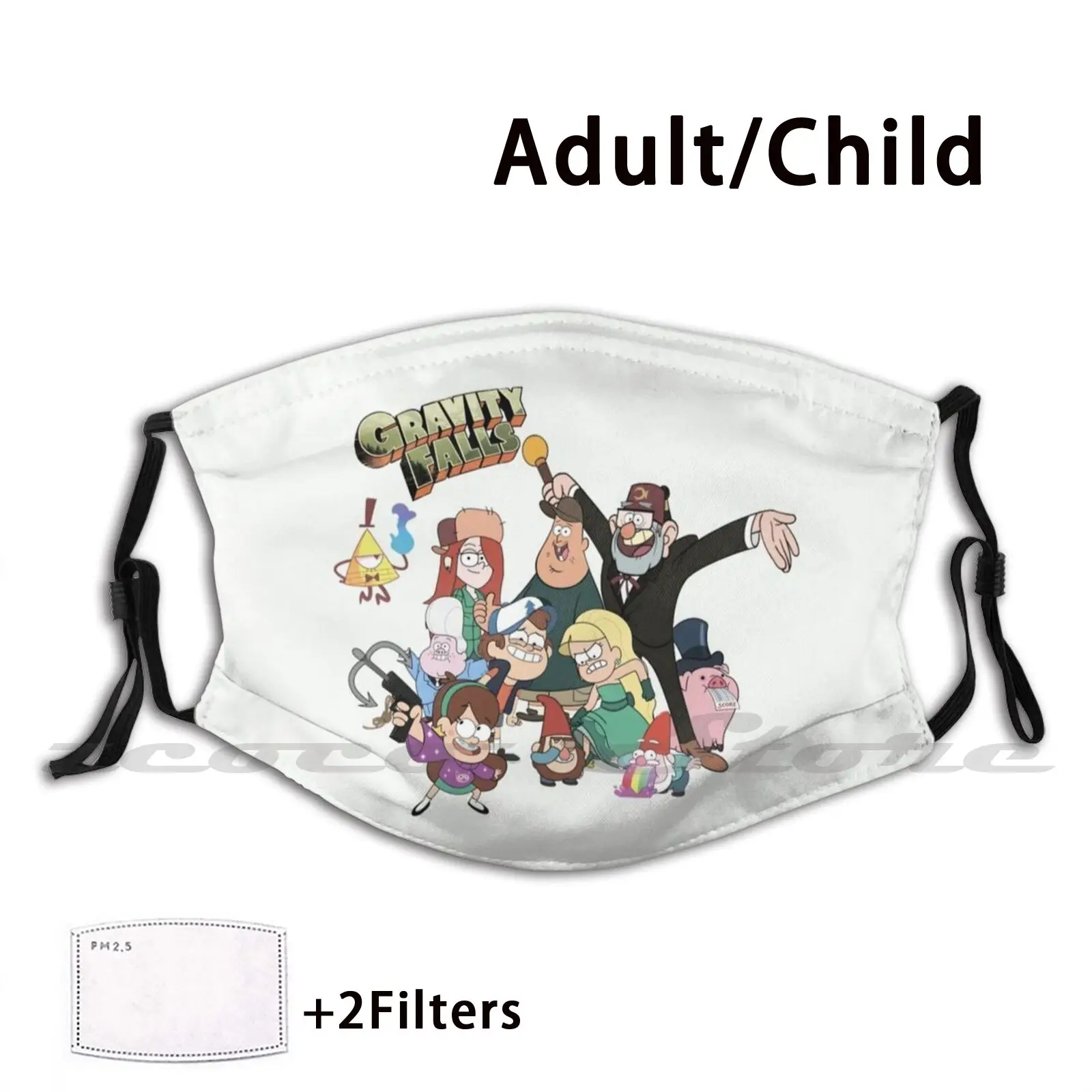 Маска для взрослых детей моющаяся фильтр Pm2.5 логотип креативность возможность