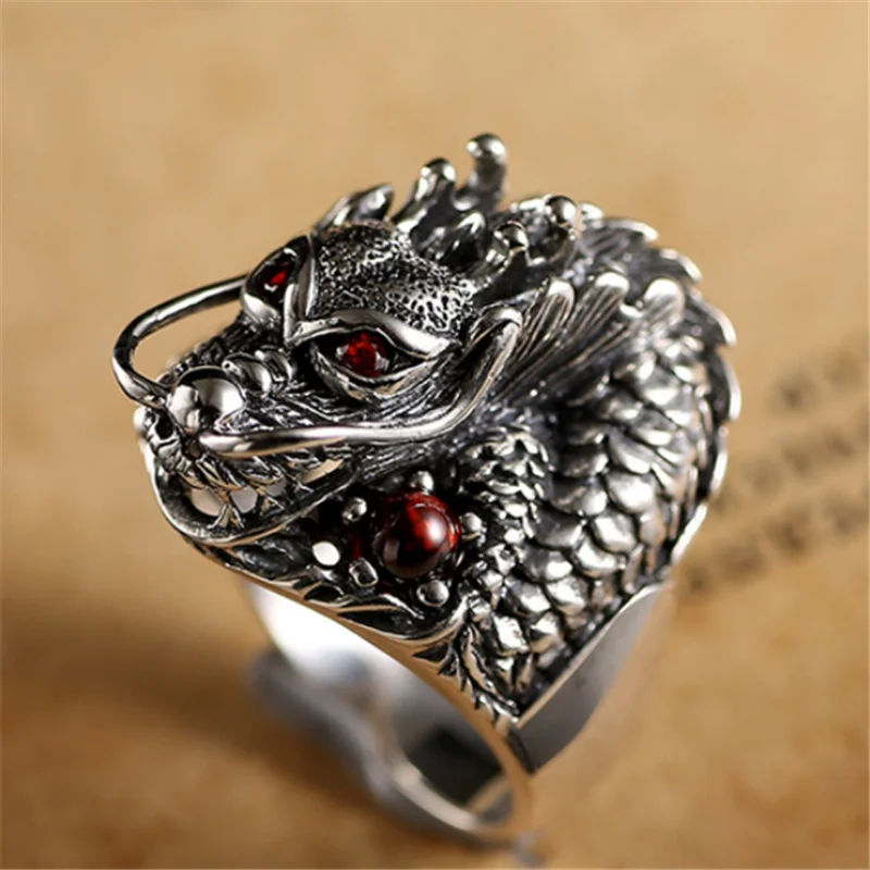 

Fashion Men's Fashion Trend Retro Style Hip-hop Rock Domineering Faucet Ring Jewelry Boy Birthday Gift Jewelry Wholesale