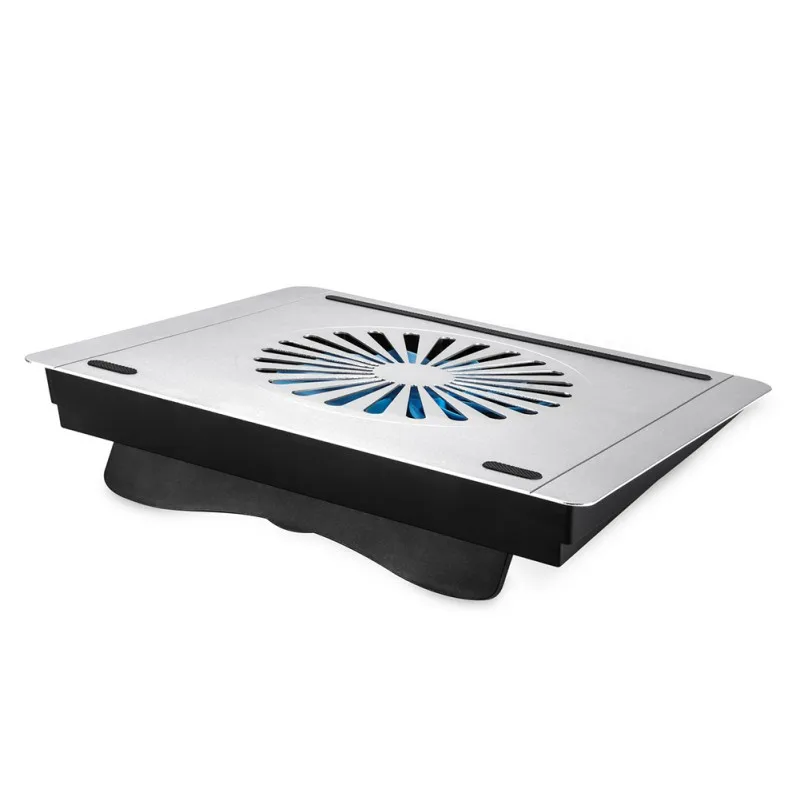 Охлаждающая подставка для ноутбука с двумя USB портами бесшумная охлаждающая Macbook
