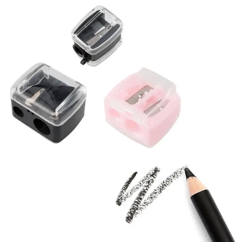 Точилка для карандашей бровей с одним/двойным отверстием 3 цвета милый