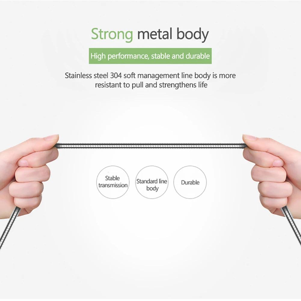 3A быстрое зарядное устройство металлический кабель Micro usb type-C для huawei samsung Meizu