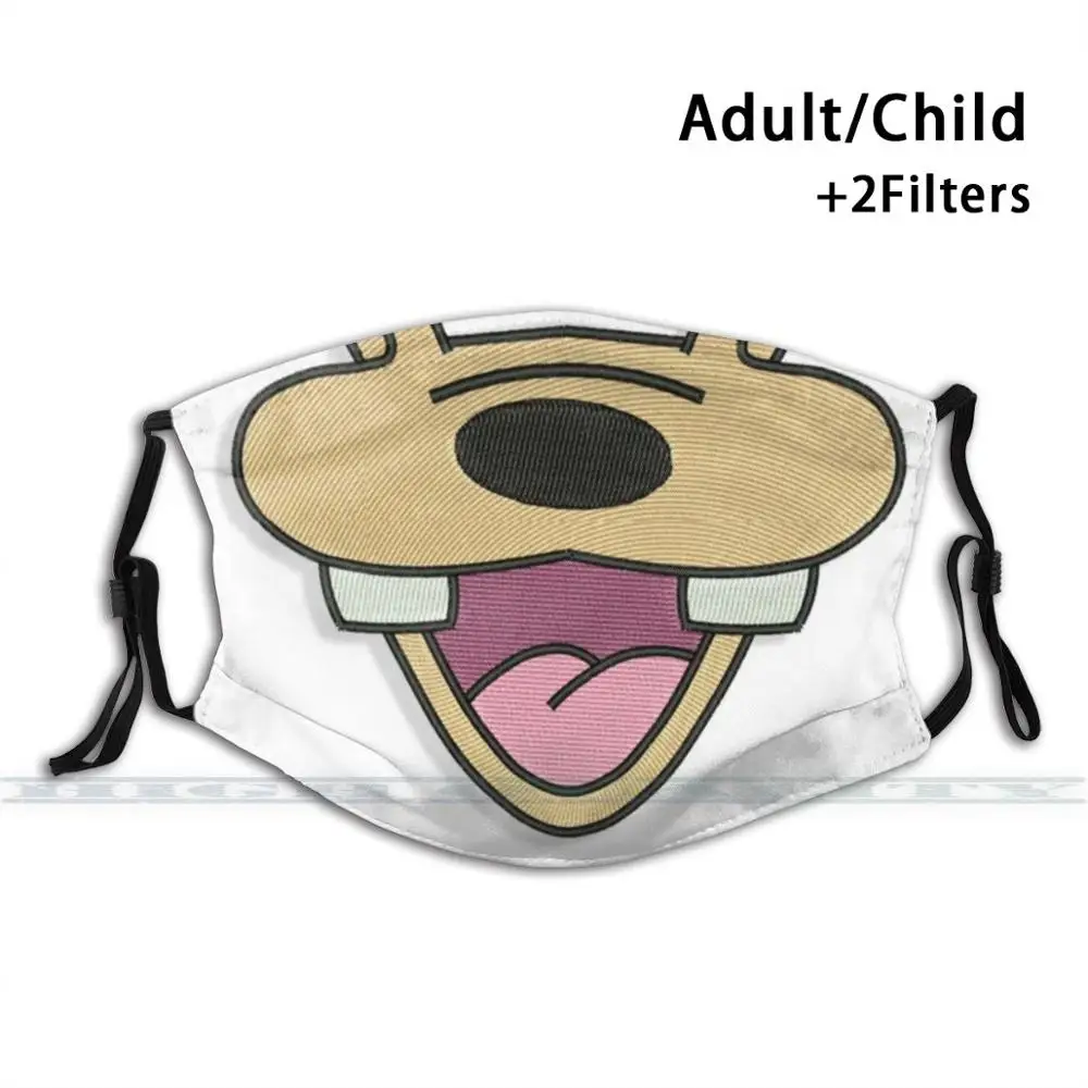 

GoofyFace Smile Fashion Print Reusable Funny Pm2.5 Filter Mouth Face Mask Funny Cartoon Fun Cute Silly Crazy