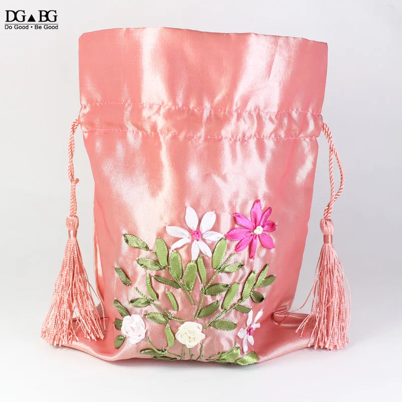 Изысканная Сумочка для ювелирных изделий прошитая вручную упаковка с завязкой