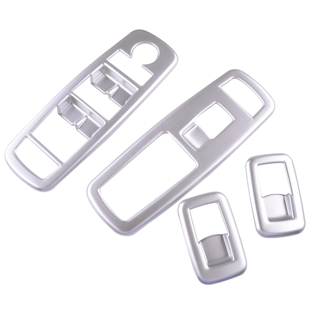 

Silver Inner Window Lift Switch Button Frame Cover Trim Fit for Dodge Charger 2011 2012 2013 2014 2015 2016 2017 2018 2019-2021