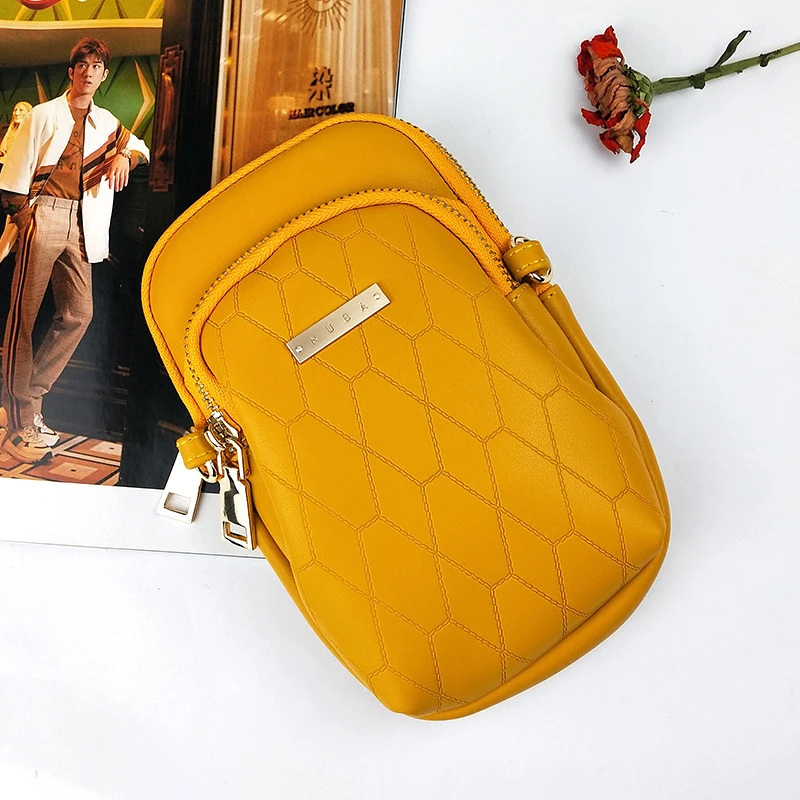 L028 yellow Женские сумки, мини-сумка, красочные сумки для сотового телефона, простые маленькие сумки через плечо, повседневные женские сумки с клапаном, держатель для карт, сумка через плечо - Цвет: L028 yellow