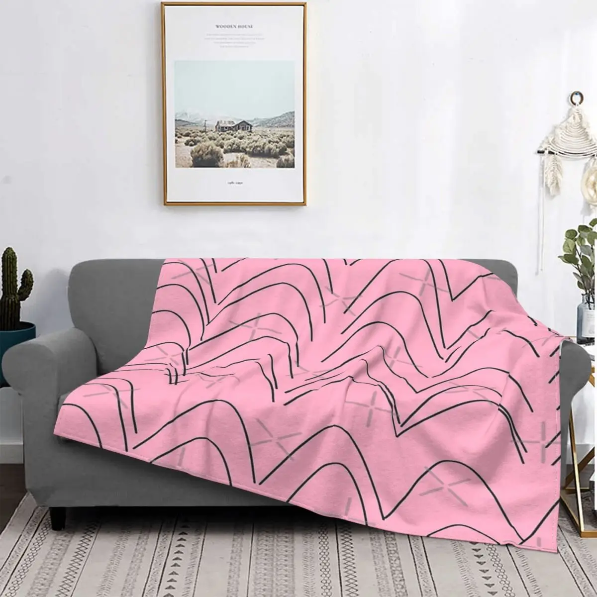 

Waves-Manta de playa de muselina a cuadros para cama, cobertor de invierno, manta Kawaii, 4 unidades