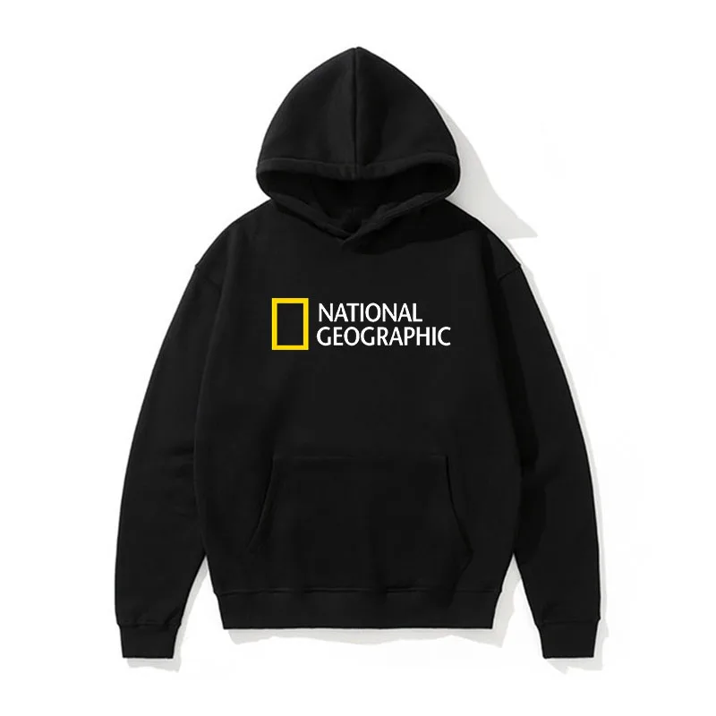 

Men's hooded sweatshirt, stylish sweatshirt for outdoor use, entertainment, surveying and adventure National Geographic magazine