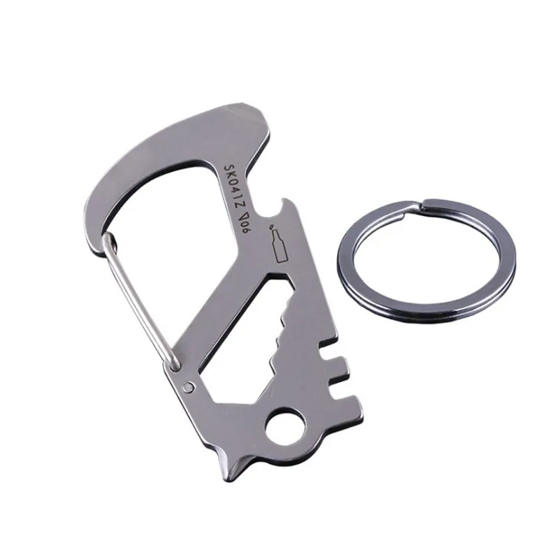 Наружная Многофункциональная портативная цепочка для ключей из титана EDC нож