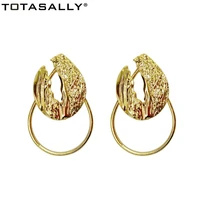totasally geo circle dangle earrings woman irregualr geometric water drop hand statement earrings for evening party show
