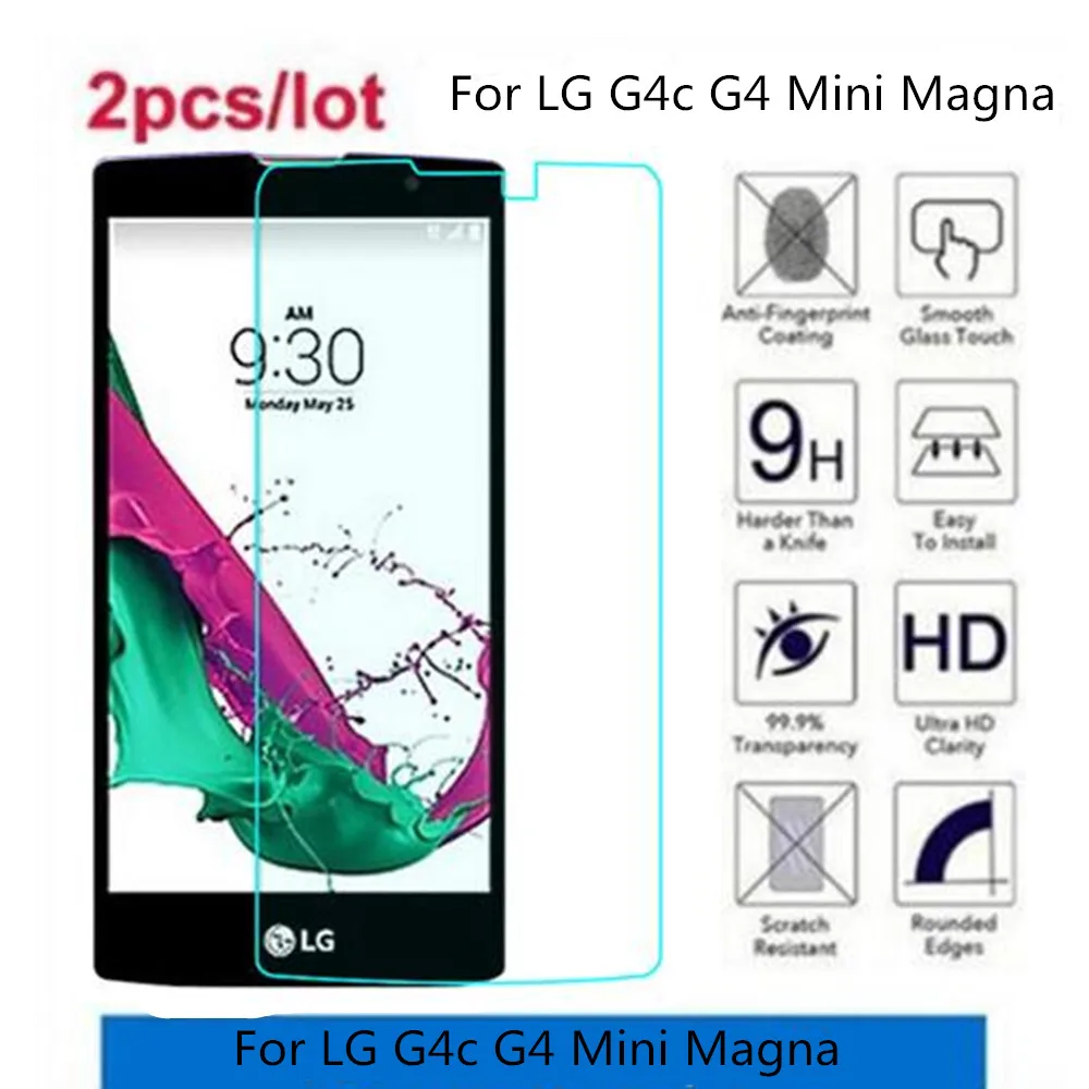 Ультратонкое закаленное стекло 9H для LG G4 mini G4C Magna H502 H502F H520N C90 Защитное экрана g4c |