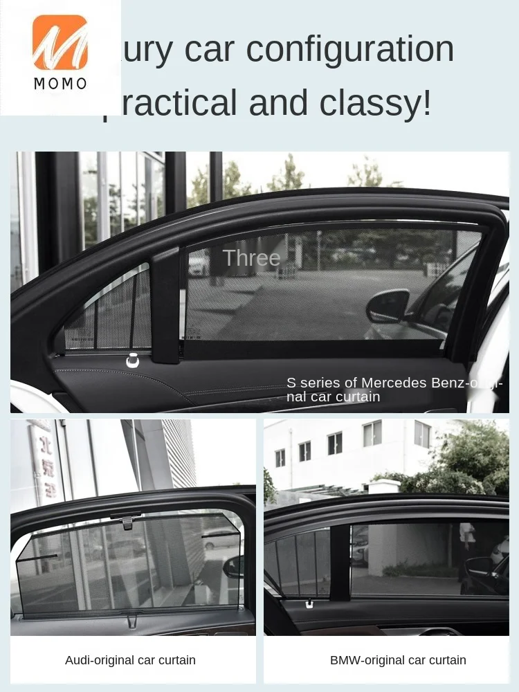 

Auto Curtain Window Lift Sunshade Automatic Telescopic Car Car Window Shade Private Sunscreen Car Privacy Mosquito Net