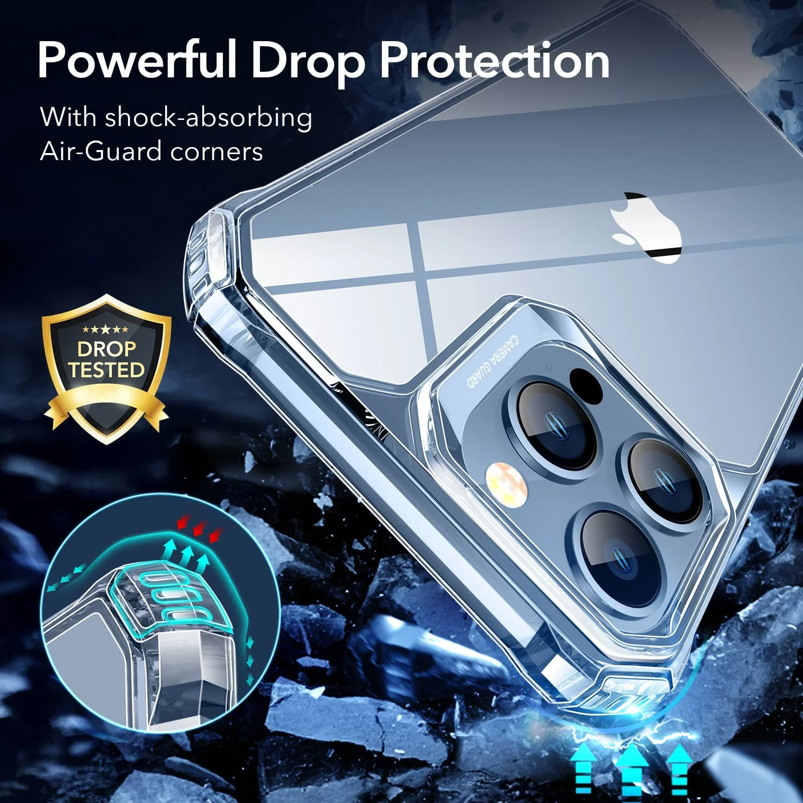 ESR for iPhone 13 Pro Max Case Air Armor Cover for iPhone 13 Pro Macsafe Magnetic Halolock Hard Back Protective Case Shockproof