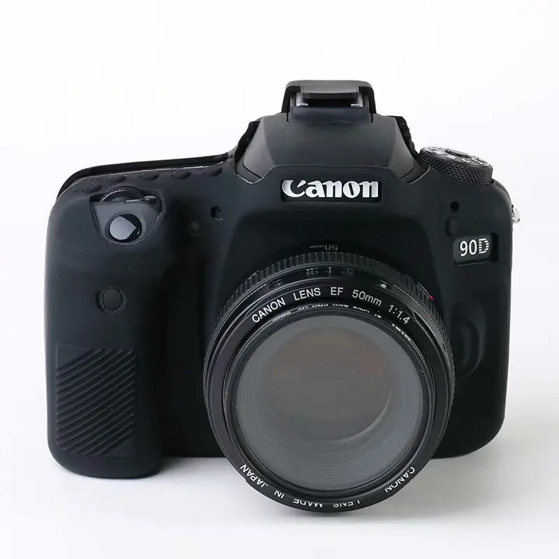 Кожаный чехол-накладка для защиты корпуса камеры Canon 60D 90D 77D 750D 5D2 5D3 5D4 6D2 EOS RP 5D II III IV.