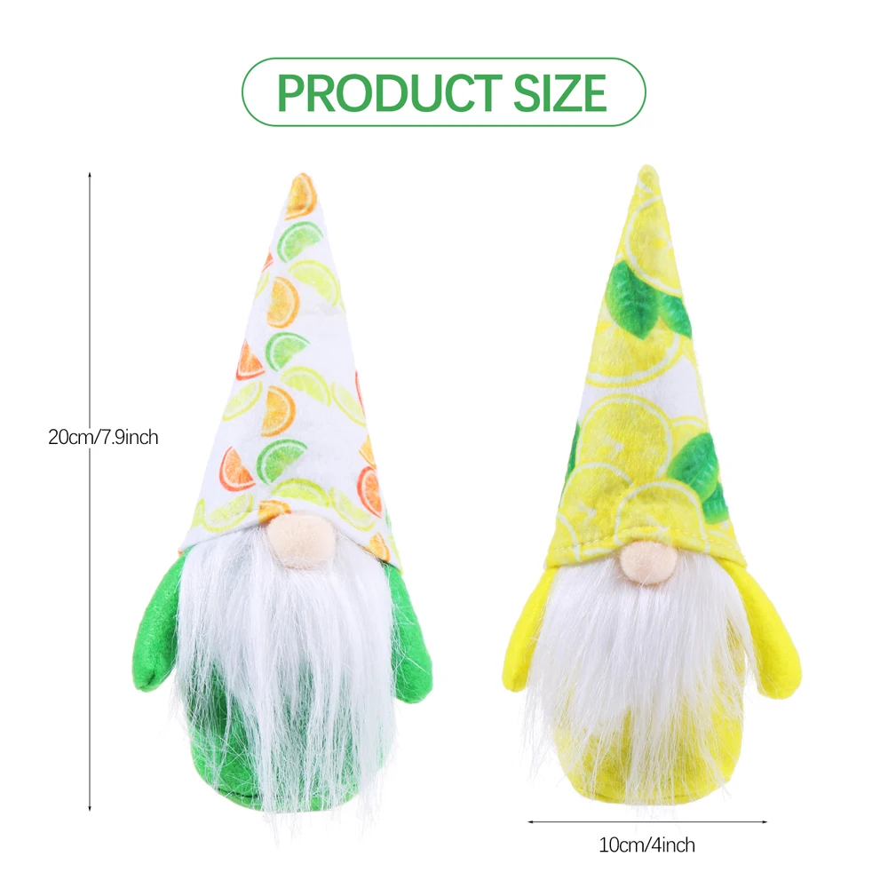 

Nordic Figurine Faceless Plush Doll Gnome Figurines Fruit Scandinavian Home Decor Desktop Standing Handmade Kids Toys Ornament