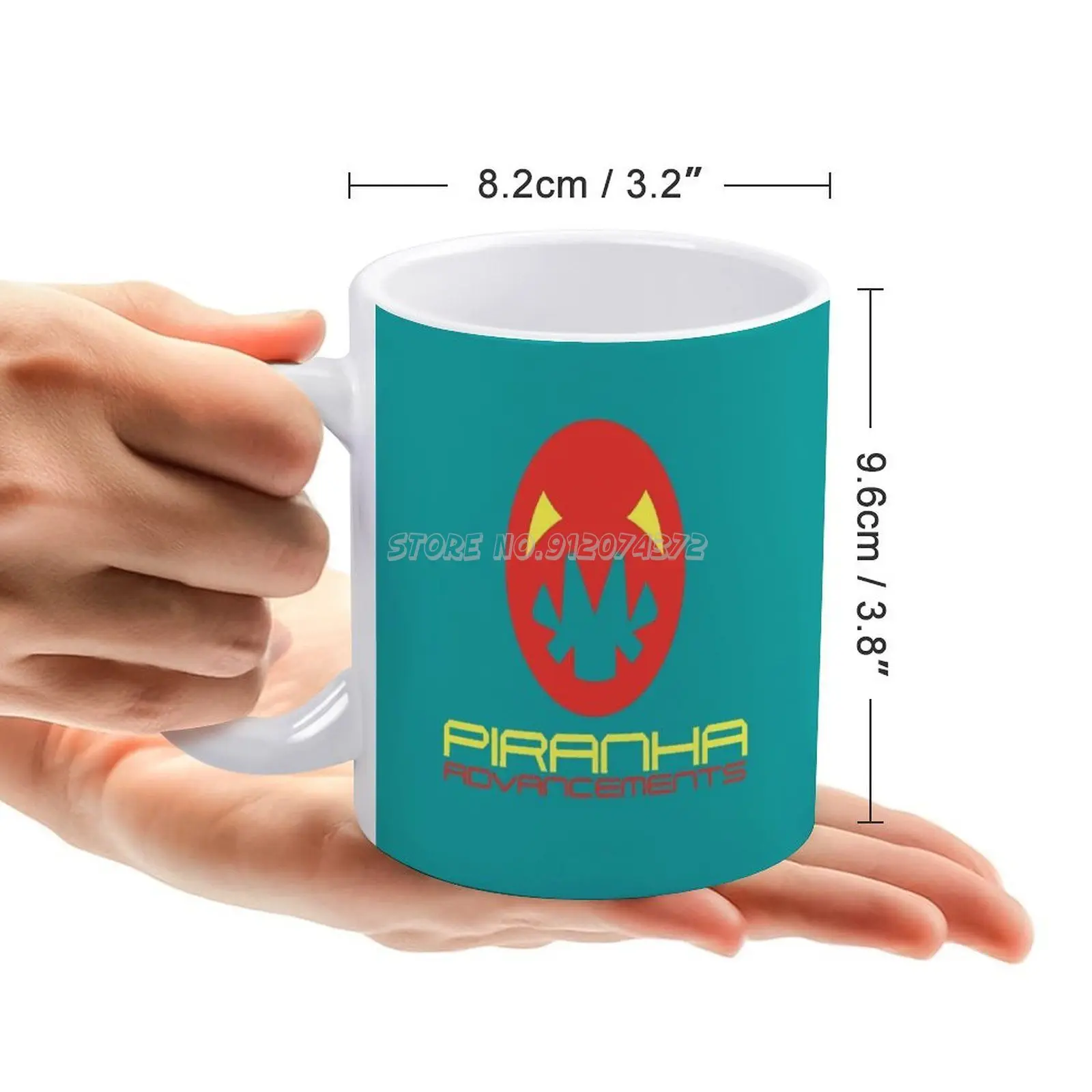 Wipeout League вдохновленные Piranha Advancemen кофейные кружки Высокая мода Роскошный узор