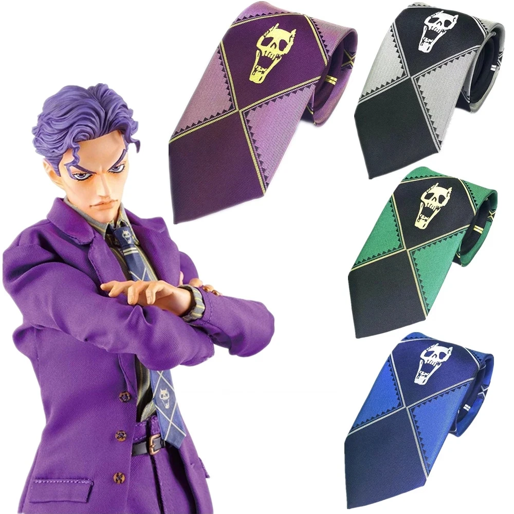 

Anime JoJo's Bizarre Adventure Cosplay Necktie KILLER Queen Heaven Gate Kira Yoshikage Tie Role Playing Tie Costume Cool Gift