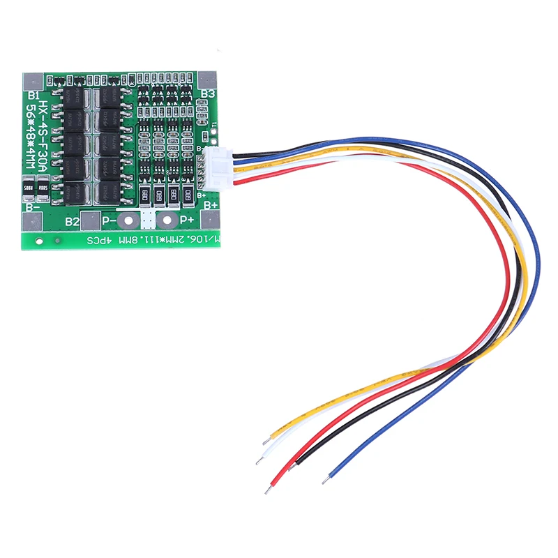 

1 x 4S 30A 14.8V Li-ion Lithium 18650 Battery BMS Packs PCB Protection Board Balance Integrated Circuits