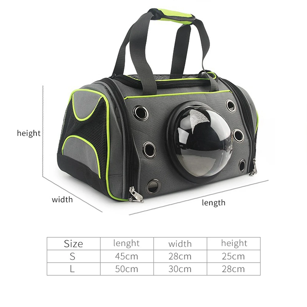 Переноска для домашних животных на молнии прозрачная Дорожная сумка ремне с