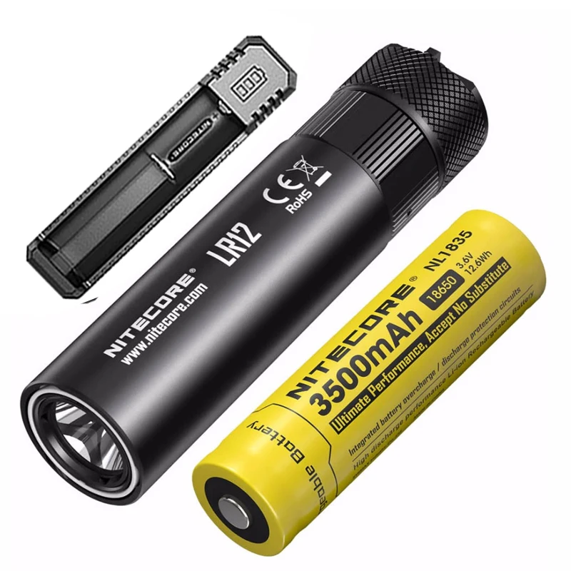 NITECORE LR12 CREE XP L HD V6 светодиодный 1000 люмен выдвижной диффузор позволяет 2 в 1 дизайн