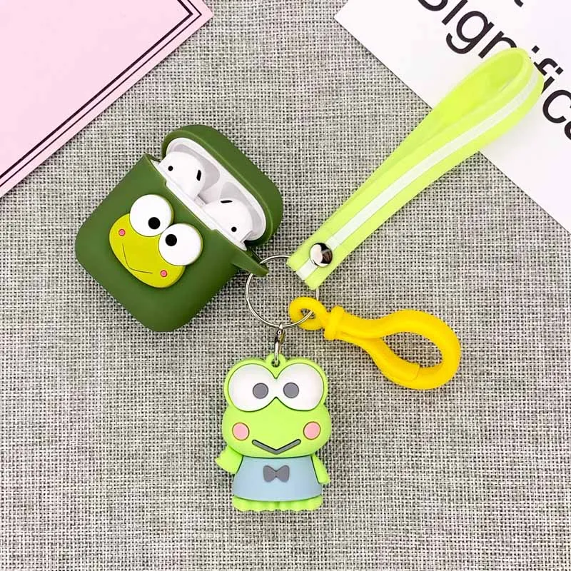 Прекрасный мультфильм hello kitty Лягушка силиконовый чехол для Apple Airpods 2