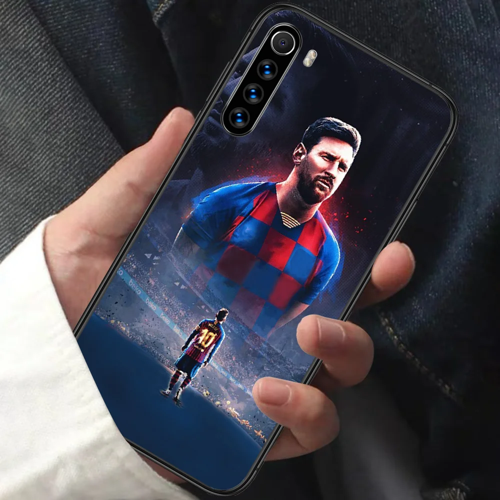 

Lionel Messi Phone Case For XIAOMI Redmi Note 5 7 8 T 9 6A 7A 8A 9S K 20 30 Pro black Cell Silicone Back Painting Hoesjes