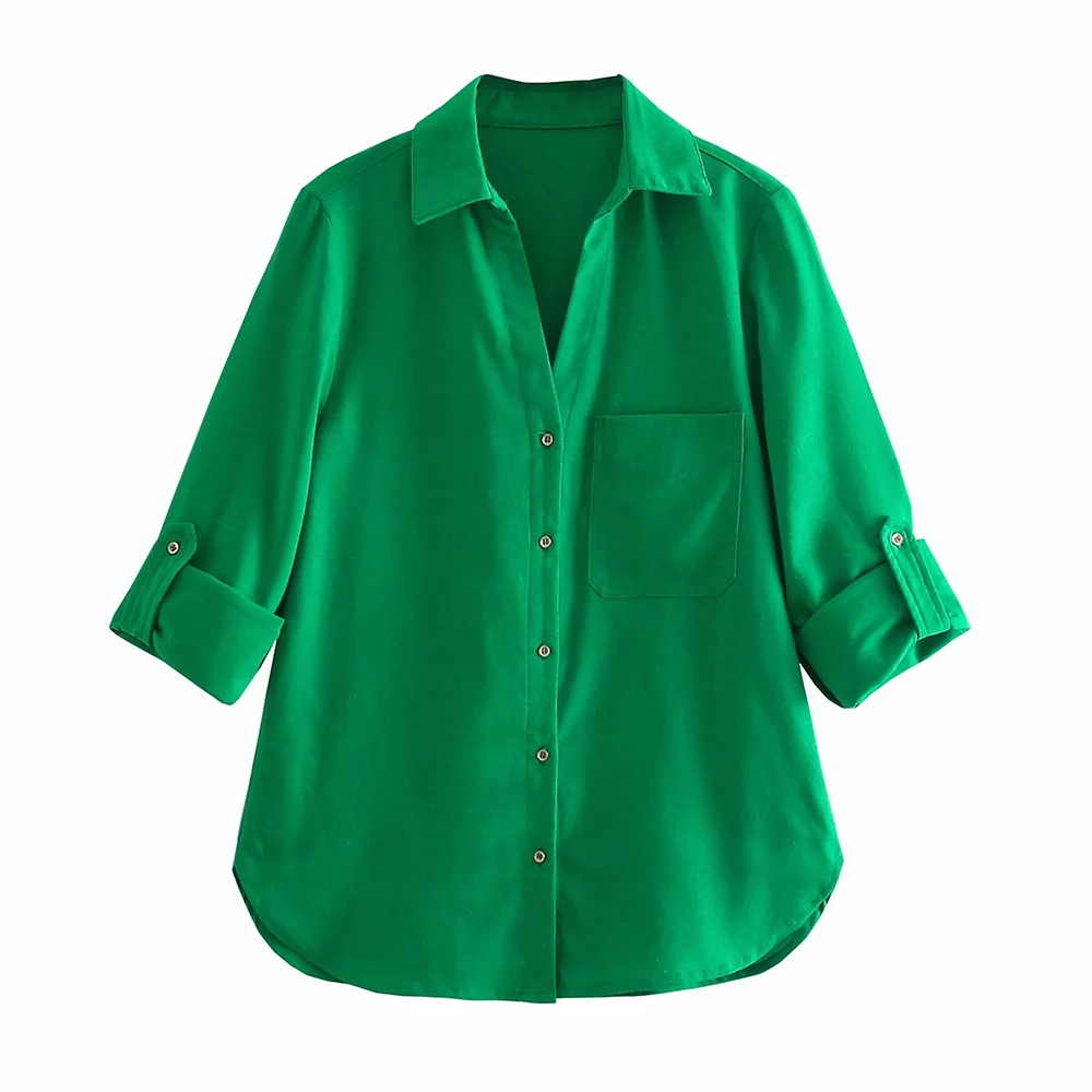 

Женская рубашка с коротким рукавом Za, повседневная Облегающая рубашка-кардиган, лето 2021