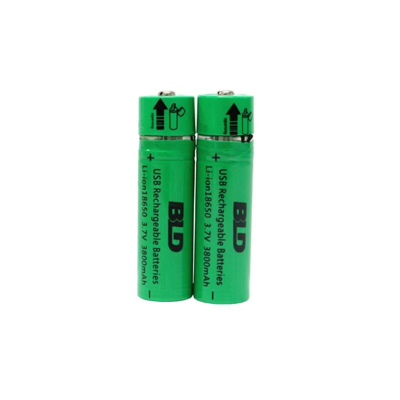 GTF 18650 3 7 в USB перезаряжаемая литий-ионная батарея зарядный разъем для фонарика 3800