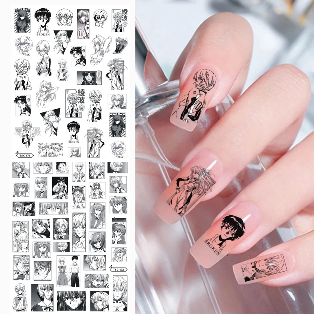 Newest TSC series TSC-171-172 Cartoon pretty girl 3d nail ar