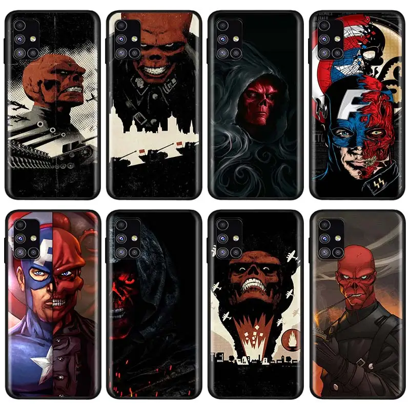 

Captain America villain Skull For Samsung Note 20 10 8 9 M02 M31 S M60S M40 M30 M21 M20 M10 S F62 M01 Ultra Pro Plus Phone Case