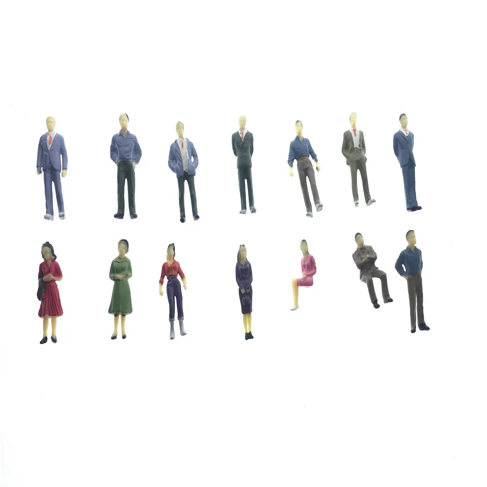 Модель Weijingmodel 100 фигурки людей пассажирский поезд пейзаж в масштабе 1:50 O поза