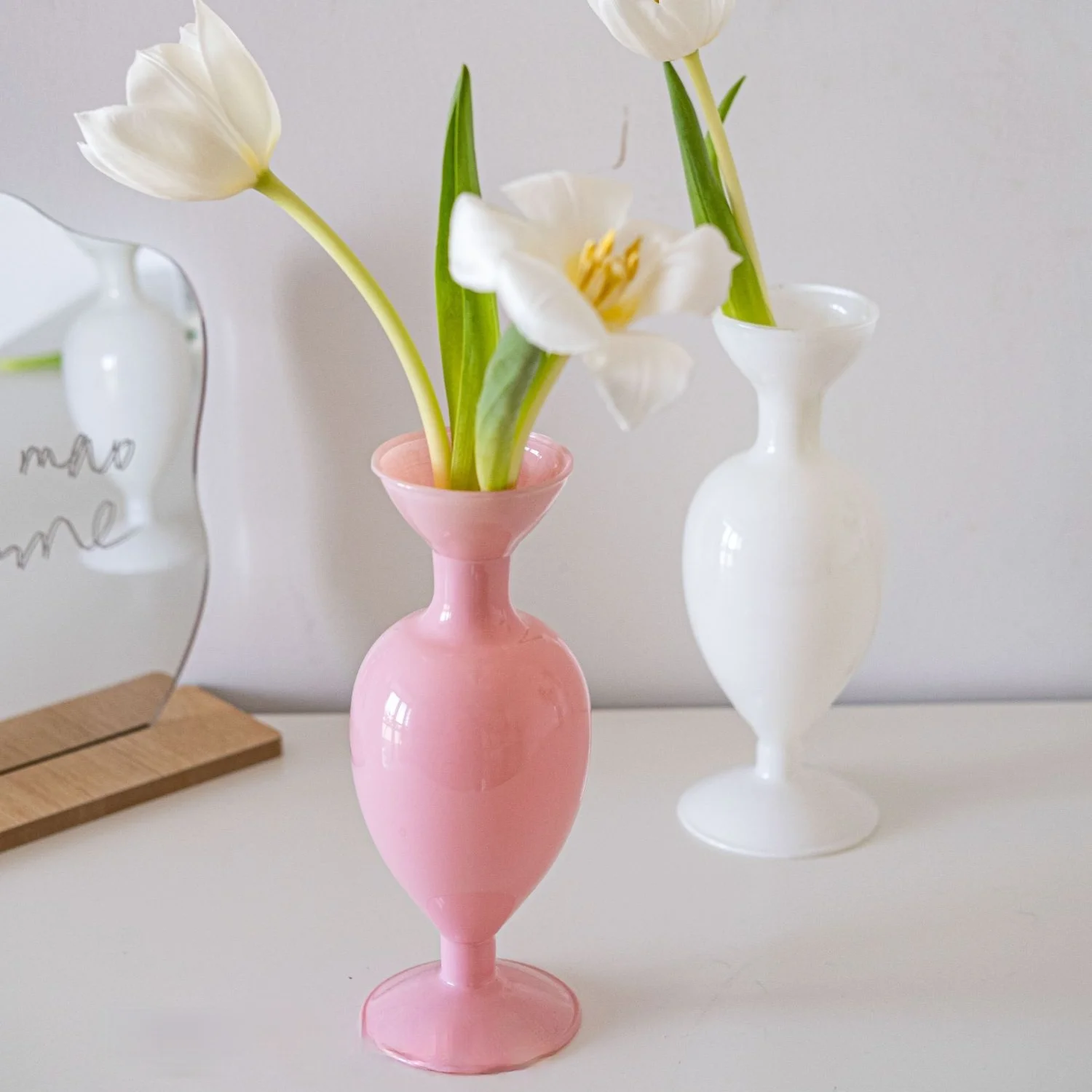 

Frencn Jade Color Glass Vase Home Decoration Vase Decoration Household Nordic Living Room Table Vases