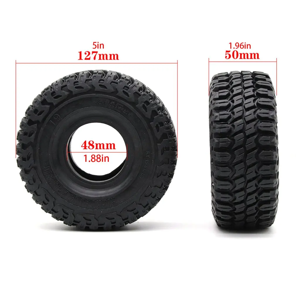 

4pcs L004 1.9inch Tyre Climbing Car For 1:10 Remote Control Car Four Wheel Drive Scx10 Rubber Tire Accessories